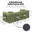 Boneless Corduroy Convertible Sofa Bed - Folding Floor Futon Sleeper with Pillows, Comfy Lounge Loveseat for Living Room Bedroom, Light Green-142675250