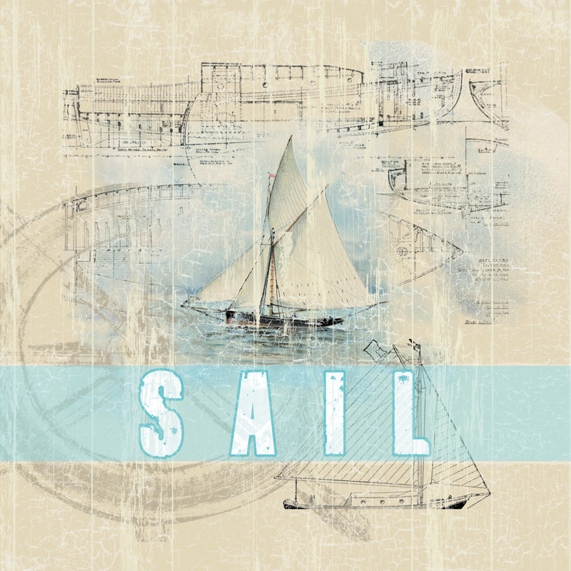 Home Sail 2 - Wrapped Canvas Print, 30cm H x 30cm W x 3.8cm D