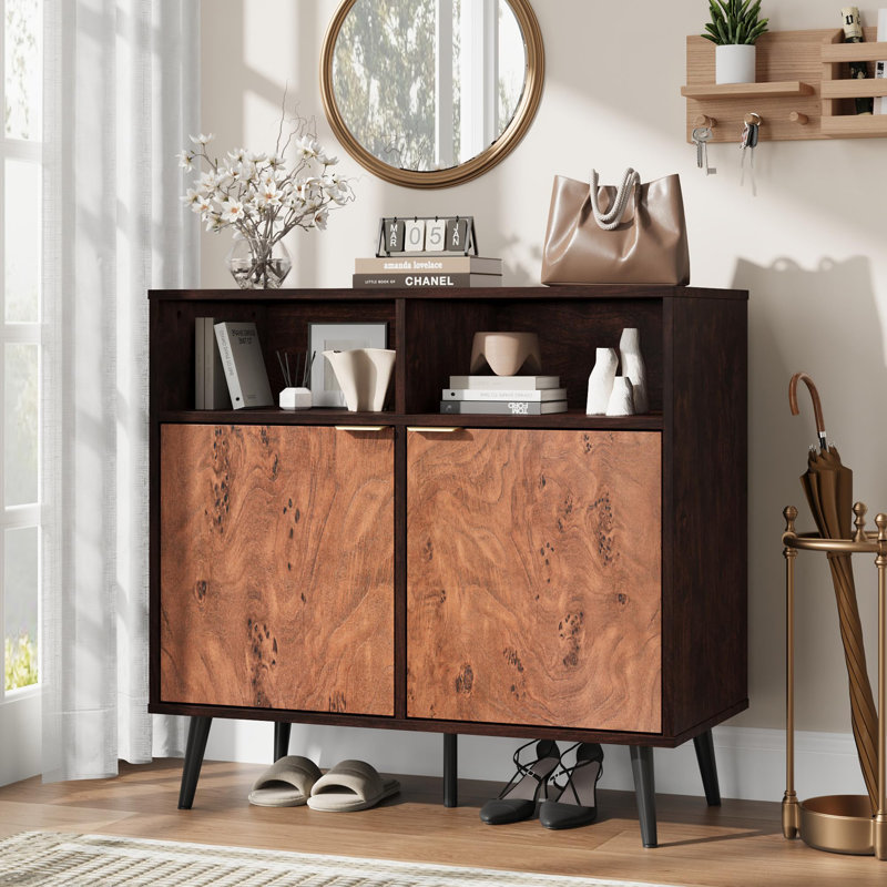 Buffet Cabinet Sideboard with Storage,31.5'' Credenza Storage Cabinet with Doors,Kitchen Buffet Coffee Station Cabinet