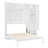 Queen Size Wall Murphy Bed With Top Cabinet,Shelves  And  Wardrobe, Space Saving Foldable Bed,White