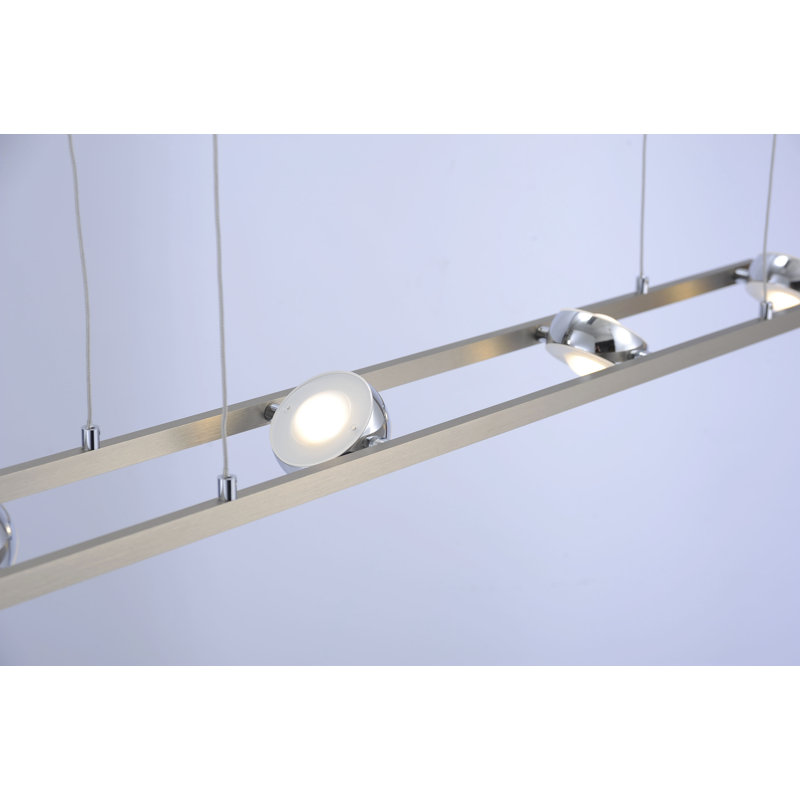 Haydee 8 - Light Silver LED Kitchen Island Pendant