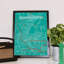 Guangzhou City Map - No Frame Print-614660636