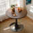 Plateau noyer / base noire