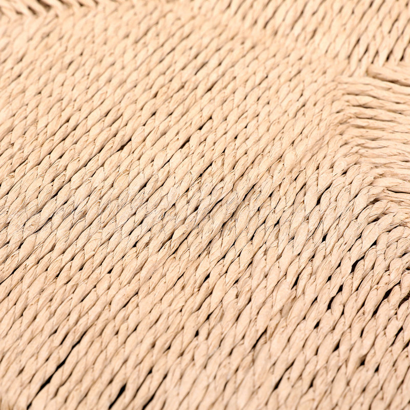 Ensemble de 2 tabourets de bar sans dossier pour corde de papier pour comptoir de cuisine
