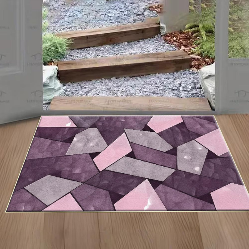 Geometric Pattern Area Rug, Soft And Lightweight, Suitable For All Seasons, Easy To Maintain And Easy To Clean, Machine Washable Carpet Floor Mat, Living Room, Bedroom, Hallway, Balcony, Patio, Room Decor, Home Decor, Outdoor Decor