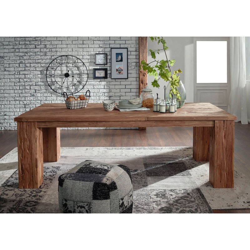 Bassano Teak Solid Wood Dining Table, H76 x L200 x W110cm