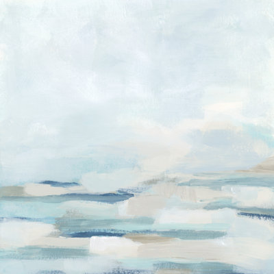 Brushwork Surf I - Wrapped Canvas Print