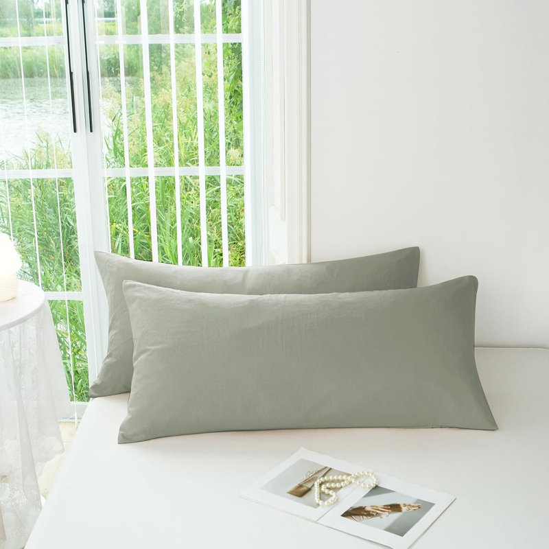 Reversible Pillow Cover, Sage