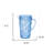 2.5 Quart Blue Paisley Acrylic Pitcher