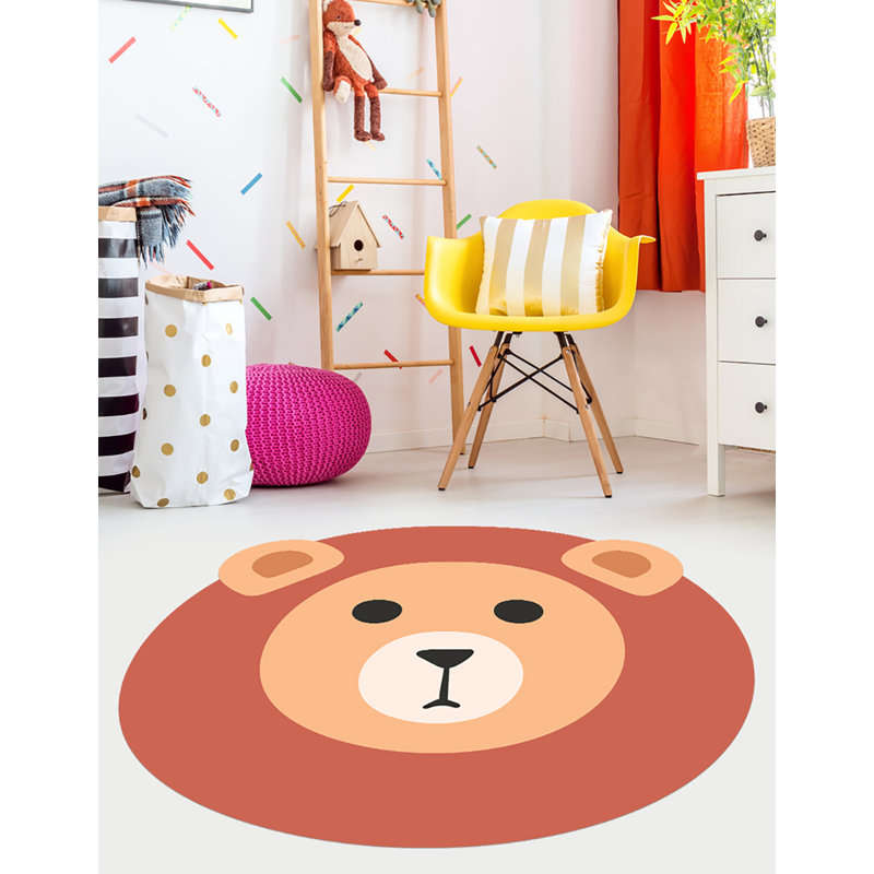 Vinyl Machine Printed Area Rug, Rectangle 91 x 100cm