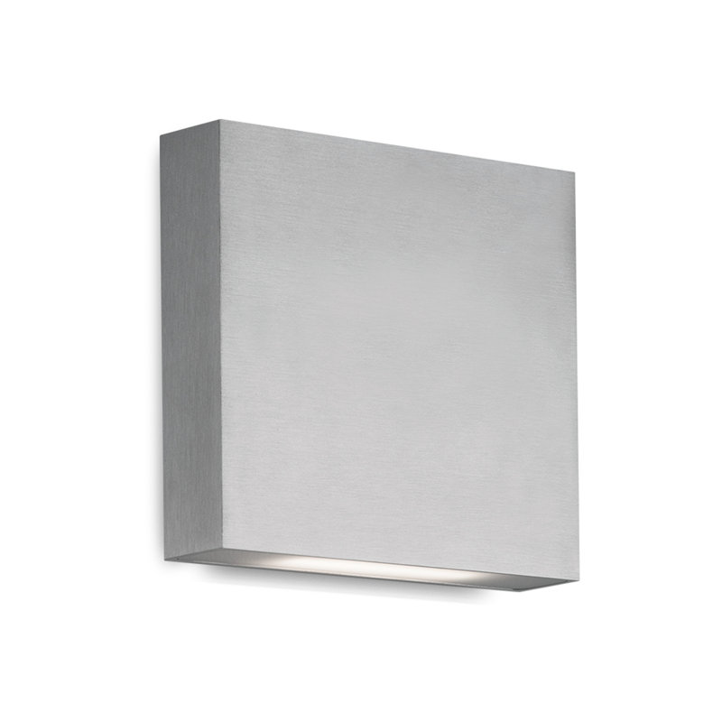 Mica Aluminium LED Wall Light, Brushed Nickel
