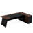 78.7" L-Shaped Executive Desk With File Cabinet & Drawers (Not Including Chair)-1621404832