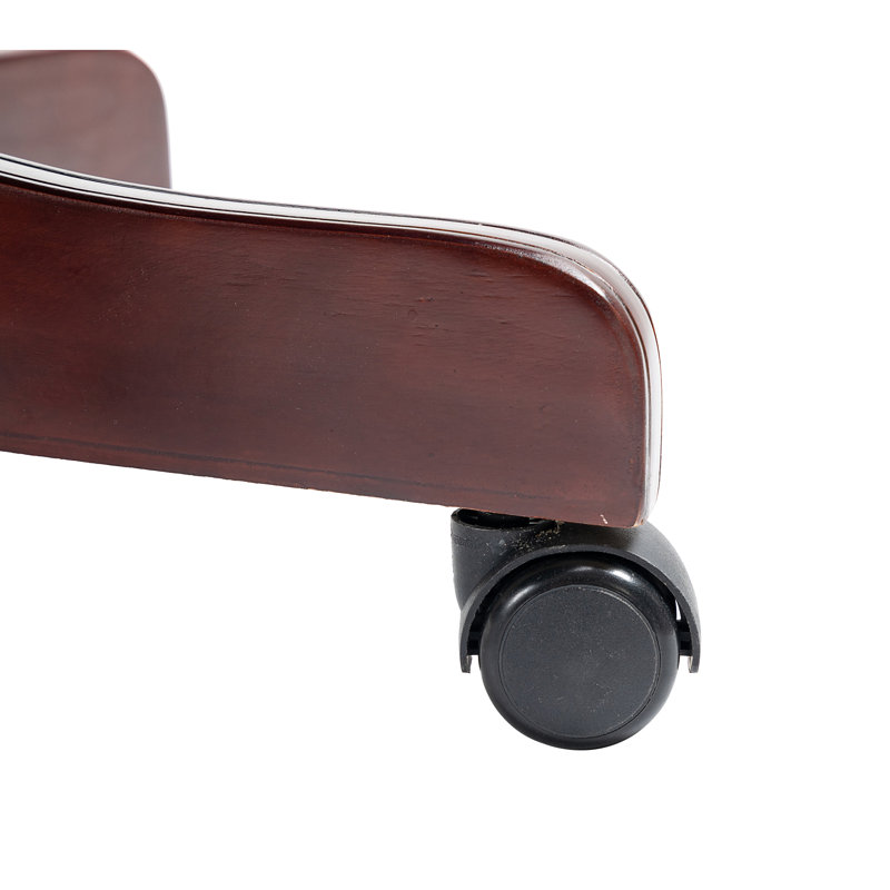 Executive Office Chair - High Back Reclining Comfortable Desk Chair - Ergonomic Design - Thick Padded Seat And Backrest - PU Leather Desk Chair With Smooth Glide Caster Wheels