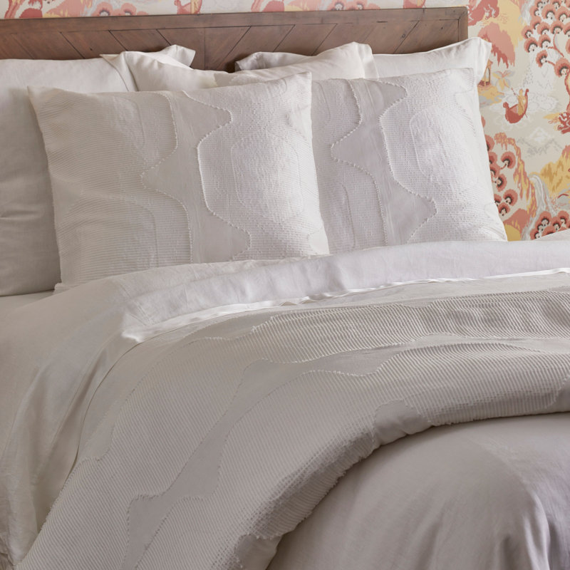 The Met x Ann Gish Lantern Geometric Cotton Blend Sham, White