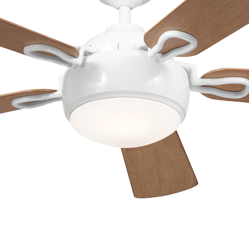 60'' Ceiling Fan with LED Lights, White