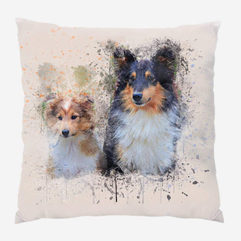 Housse et insert de coussin carré Dysart, Microsuède, Intérieur