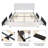 Huntsville 4-Drawer Velvet Upholstered Platform Bed-245840168-242197126