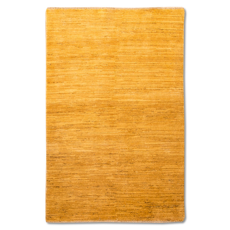 Highland Dunes Deans Hand Hooked Wool Gold Indoor/Outdoor Rug | Wayfair ...