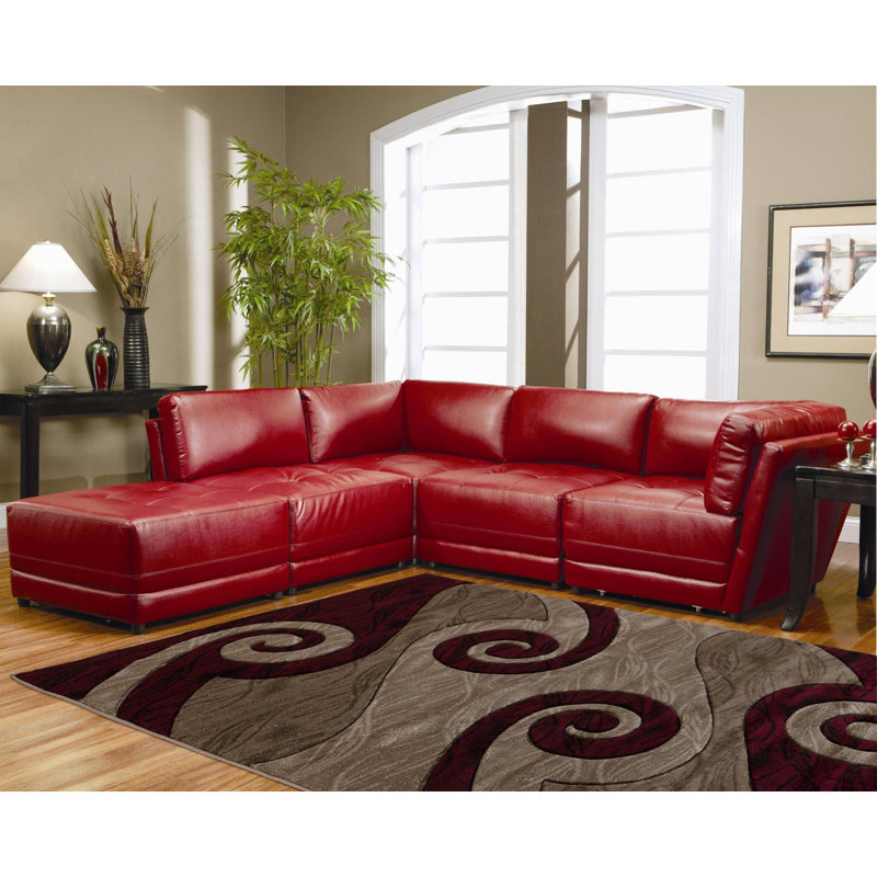Adonia Abstract Indoor Rug, Rectangle 3'9" x 5'9"