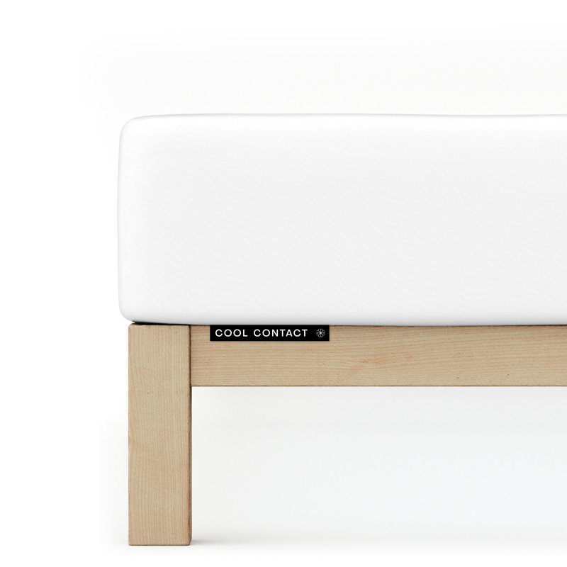 Cool Contact 100% Microfibre Fitted Sheet, Full White, L 140 x 200cm - 160 x 200cm