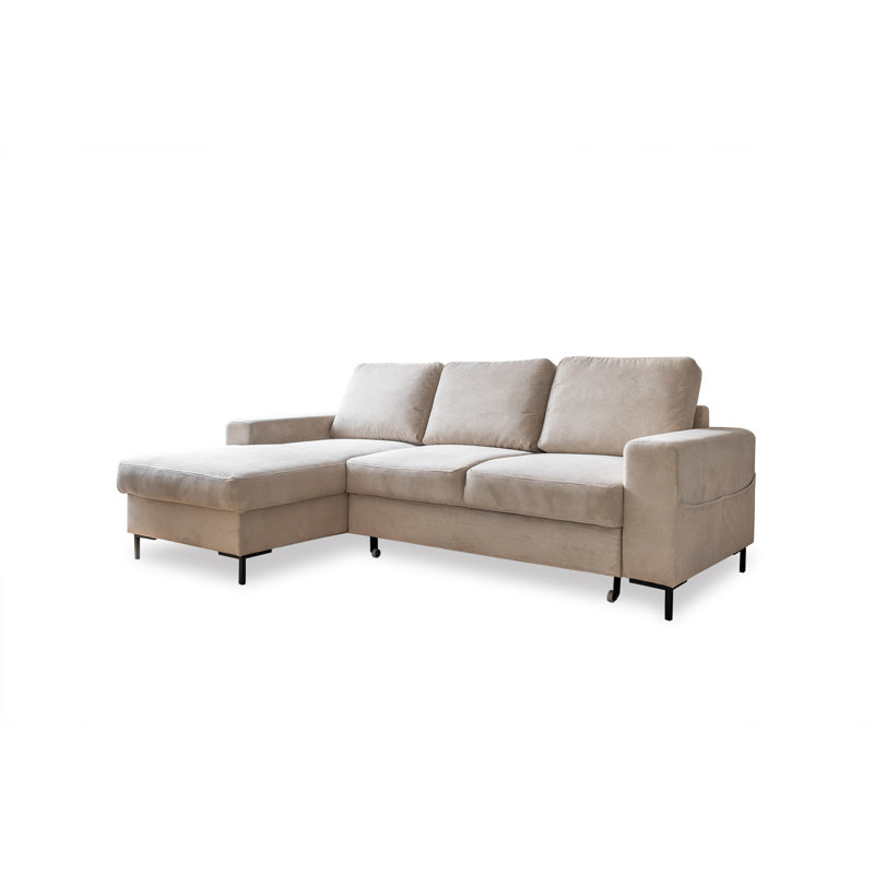 Lofty Lilly 4 seater Corner Sofa Bed, Left Hand Facing, Beige