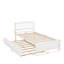 Lit plateforme simple en bois avec lit gigogne-936790341