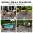 Contemporary Checkered Weather Resistant Reversible Indoor/Outdoor Area Rug-1449258424