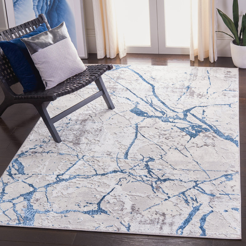 Aimon Abstract Area Rug, Rectangle 165 x 231 cm