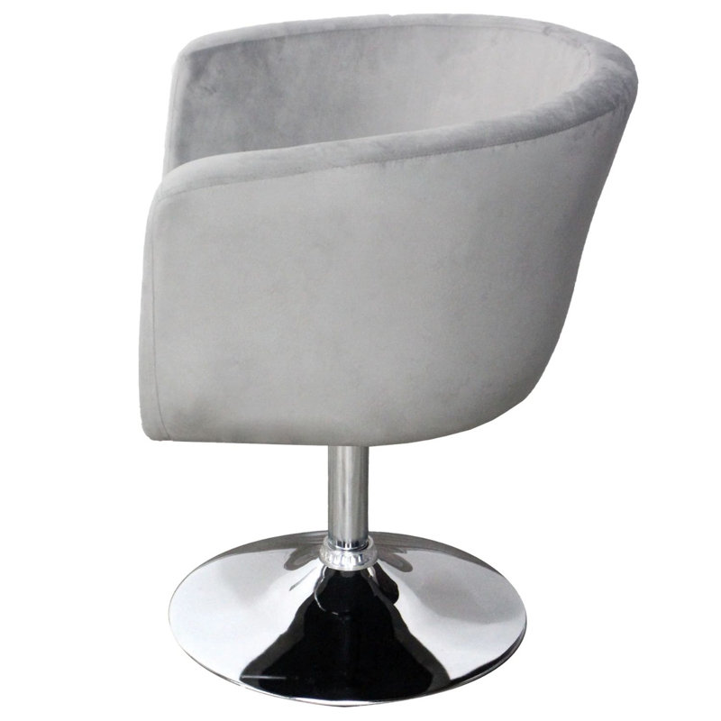 Fauteuil de coiffeuse pivotant avec rotation à 360 degrés Simone, Gris