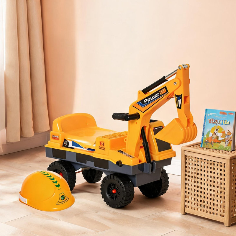 Excavatrice autoportante à bouton-poussoir Sunny Yellow