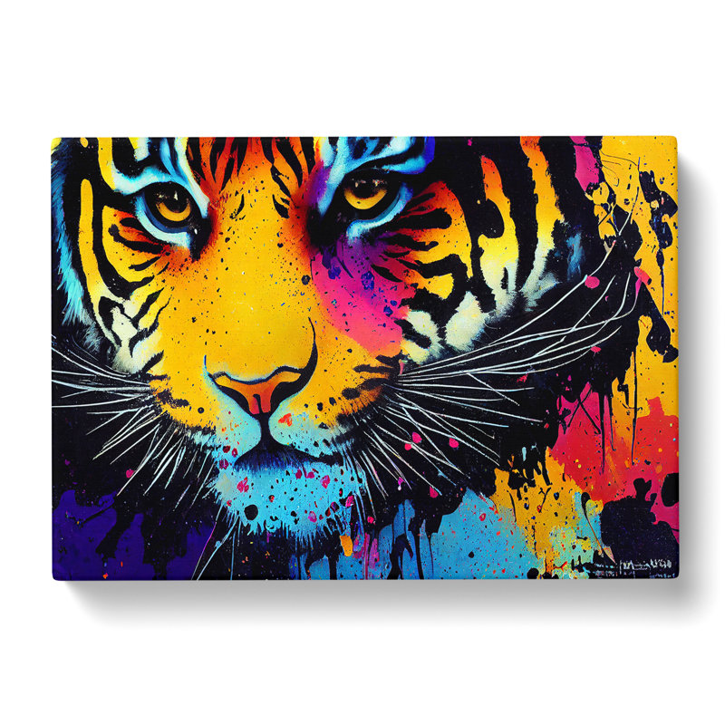 Tiger Splash Vol.5 Abstract - Wrapped Canvas, 35cm H x 50cm W x 3cm D