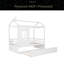 Lit simple en bois avec lit gigogne simple