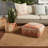 Cadriet 20" Wide Round Indoor/Outdoor All-Weather Polyester Pouf Ottoman/Footstool by Jaipur Living
