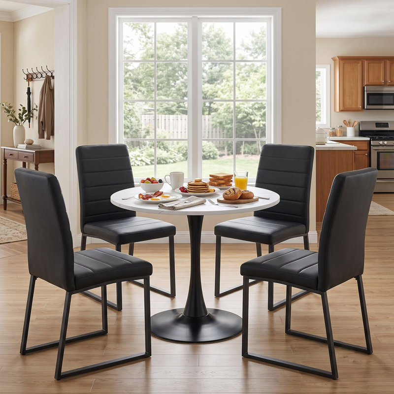 Ensembles de table de salle à manger compacts (doit inclure la table et la chaise), cuisine moderne en panneau de fibres à densité moyenne