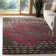 Wyndham Hand Tufted Wool/Cotton Floral Rug in Charcoal/Red