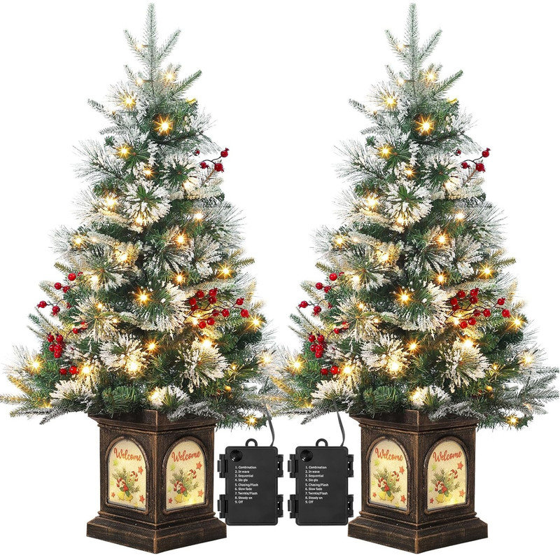 91.4cm H Lighted Artificial Christmas Tree