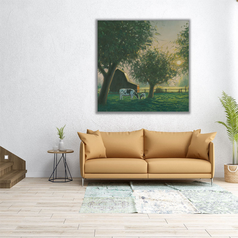 «Farm Life IV», reproduction d'art sur toile, H 30 po x l 30 po