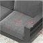 Canapé d'extérieur 73 po en aluminium toutes saisons 73 po, canapé d'extérieur 3 places avec coussins épais gris foncé et structure grise-1355079286