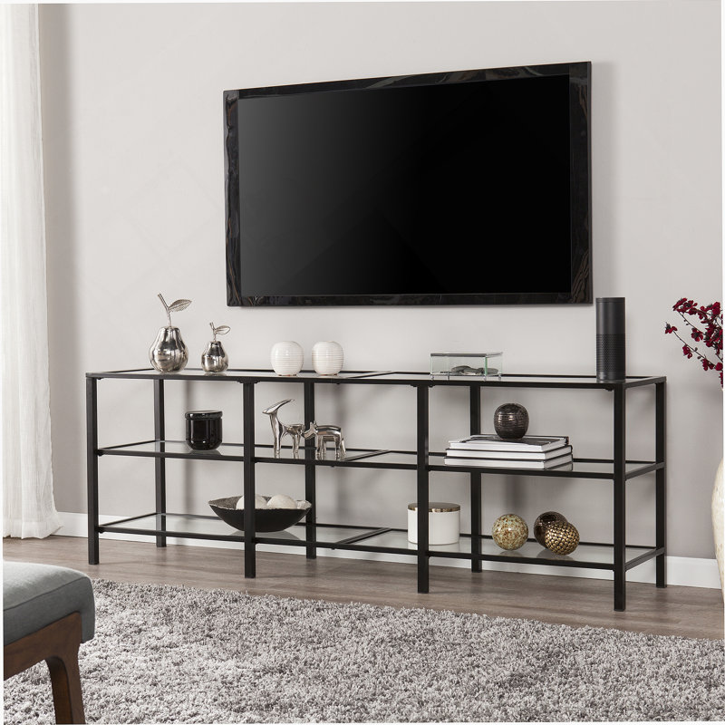 Meuble télé avec tablettes de rangement
