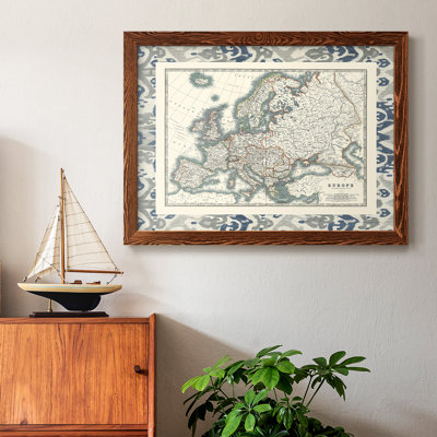 " Bordered Map Of Europe "