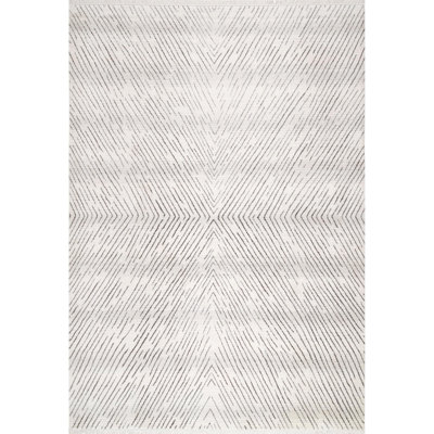 Tapis rayé Gloucester pour le salon, la chambre et la cuisine, beige / ivoire