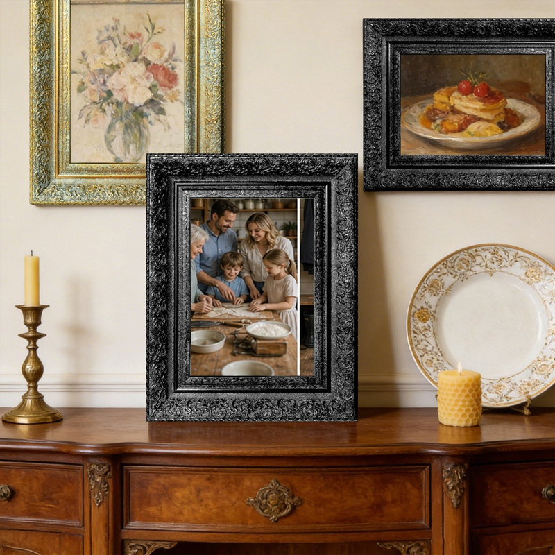 Cadre photo 5PC x 7 "5PC, Black, 1, 5" W x 7" H