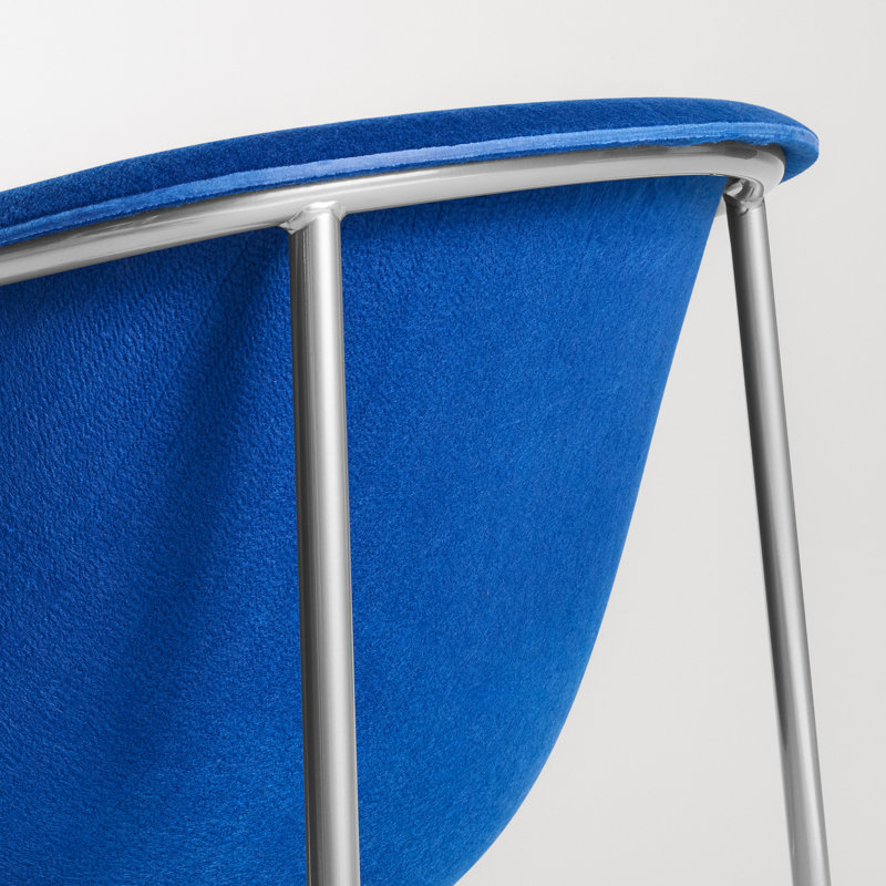 Fauteuil Past Life, Argent, Cobalt
