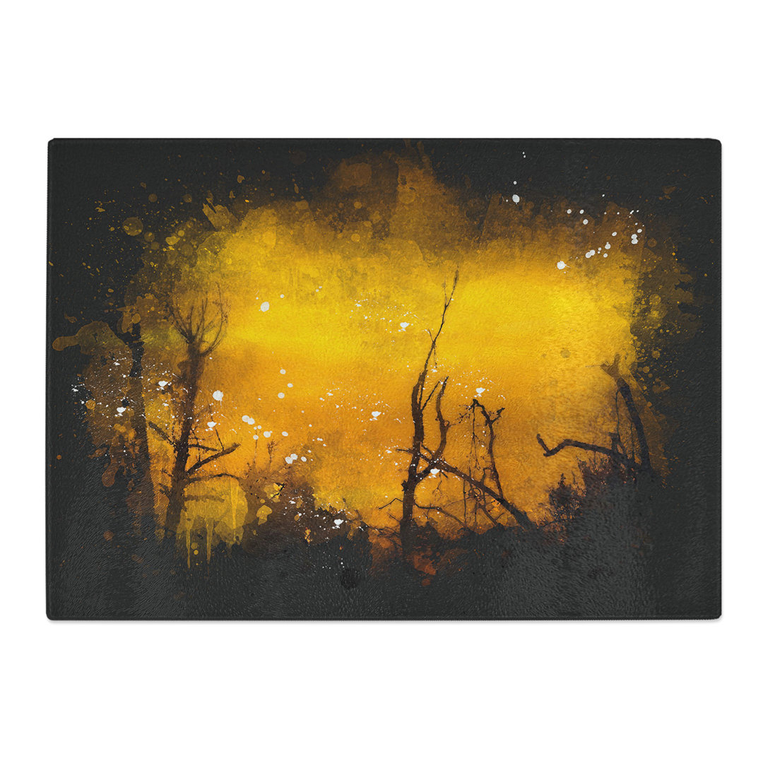 Oklahoma Sunset Paint Splash Chopping Board