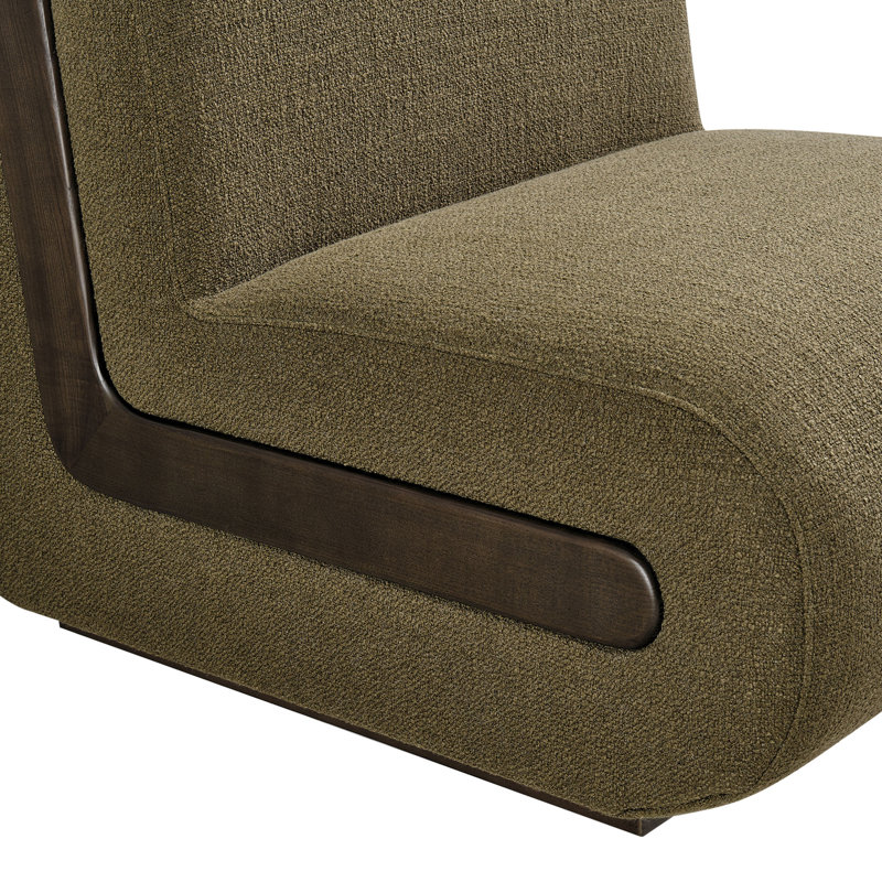 Chaise d'appoint Denby, Olive Linen Blend