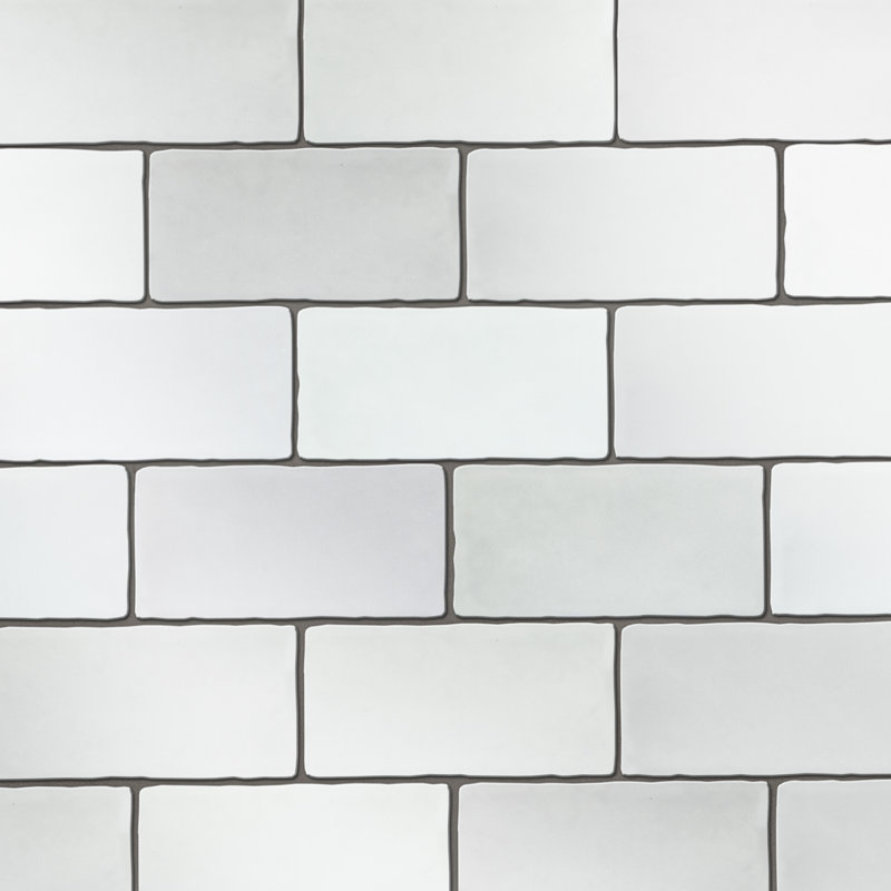 Viva 3 In. X 6 In. Ceramic Wall Tile, White