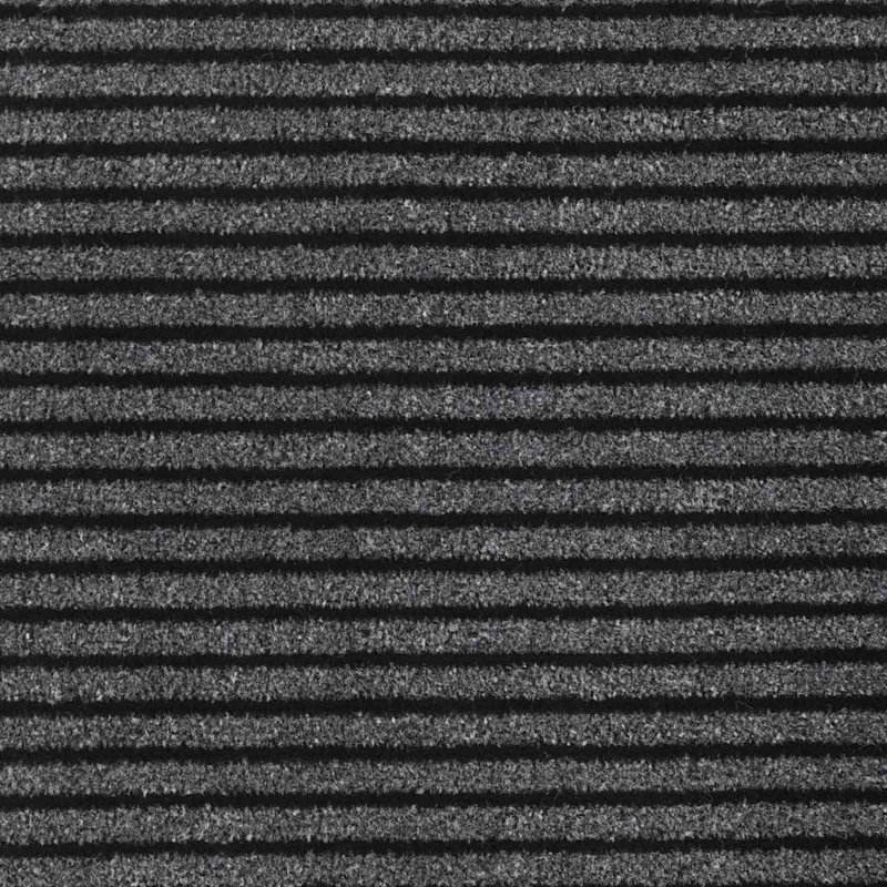 Doormat Stripe Black And Grey 115X500 Cm, 115cm W x 500cm L