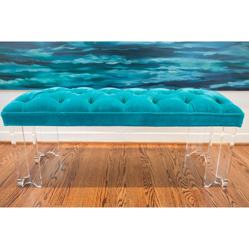 Banc rembourré en arche