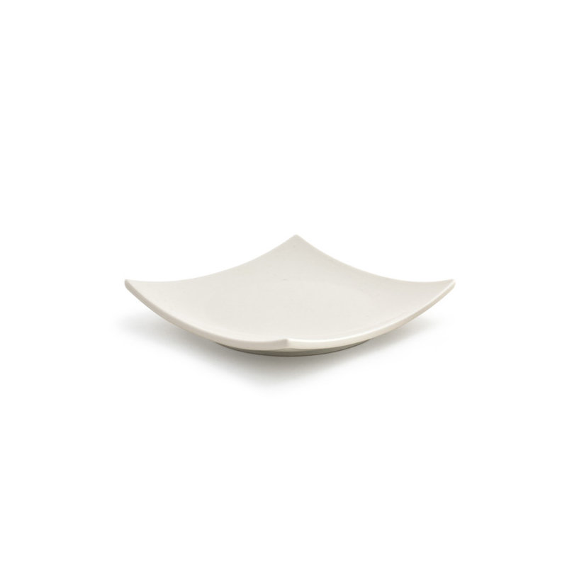 Assiette à pain et à beurre Origami 5 po, Blanc euro