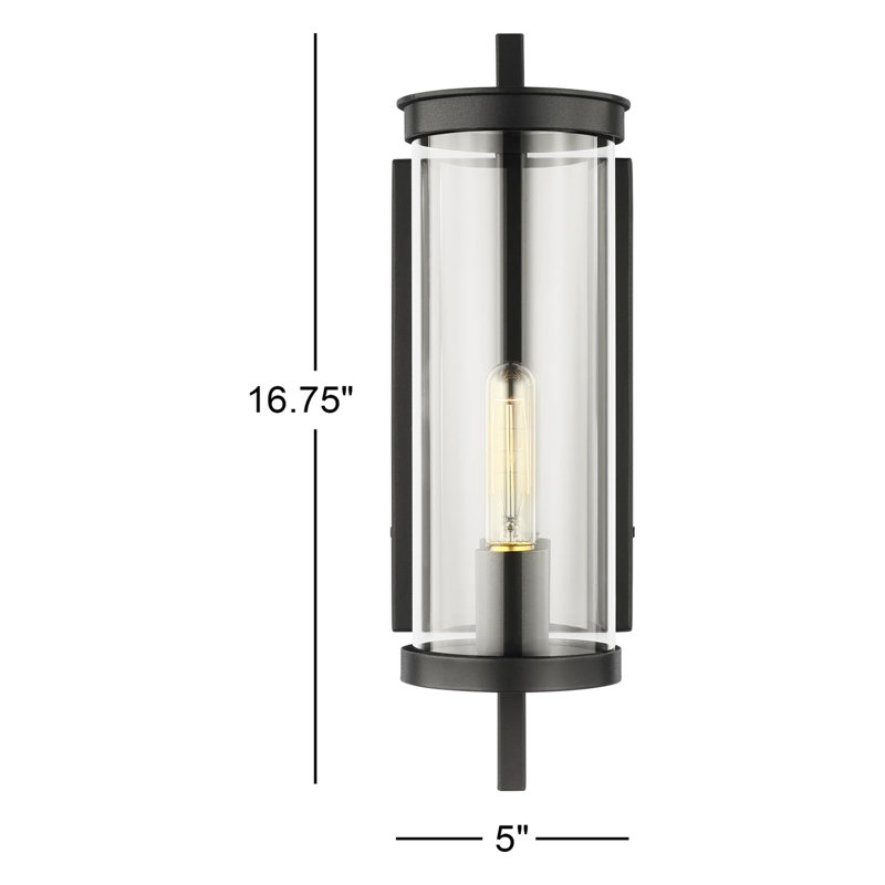 Latte Makenzie Wall Light, 16.75" H x 5" W x 7.25" D